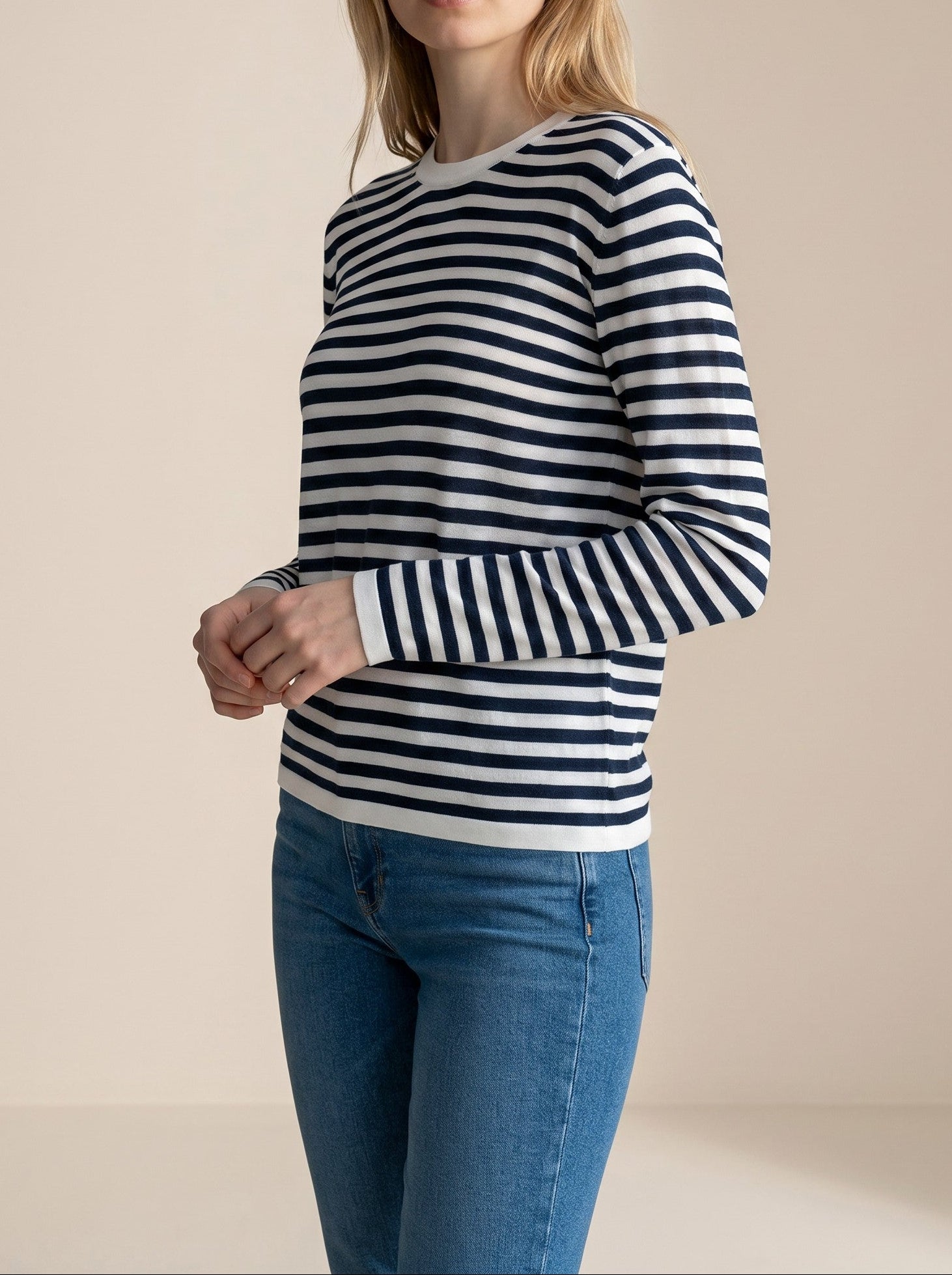 Knit Striped Long Sleeve