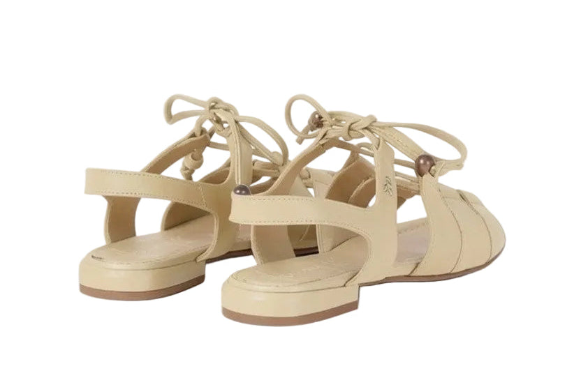 Lace-Up Leather Sandal