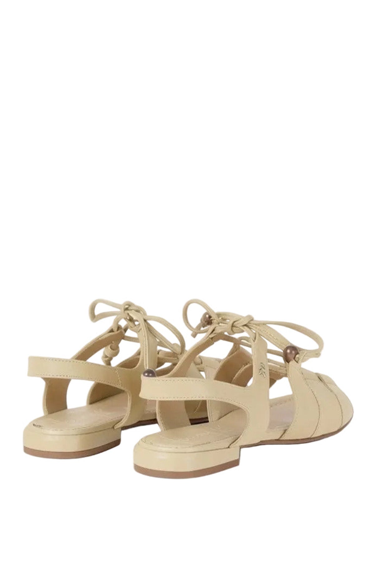Lace-Up Leather Sandal