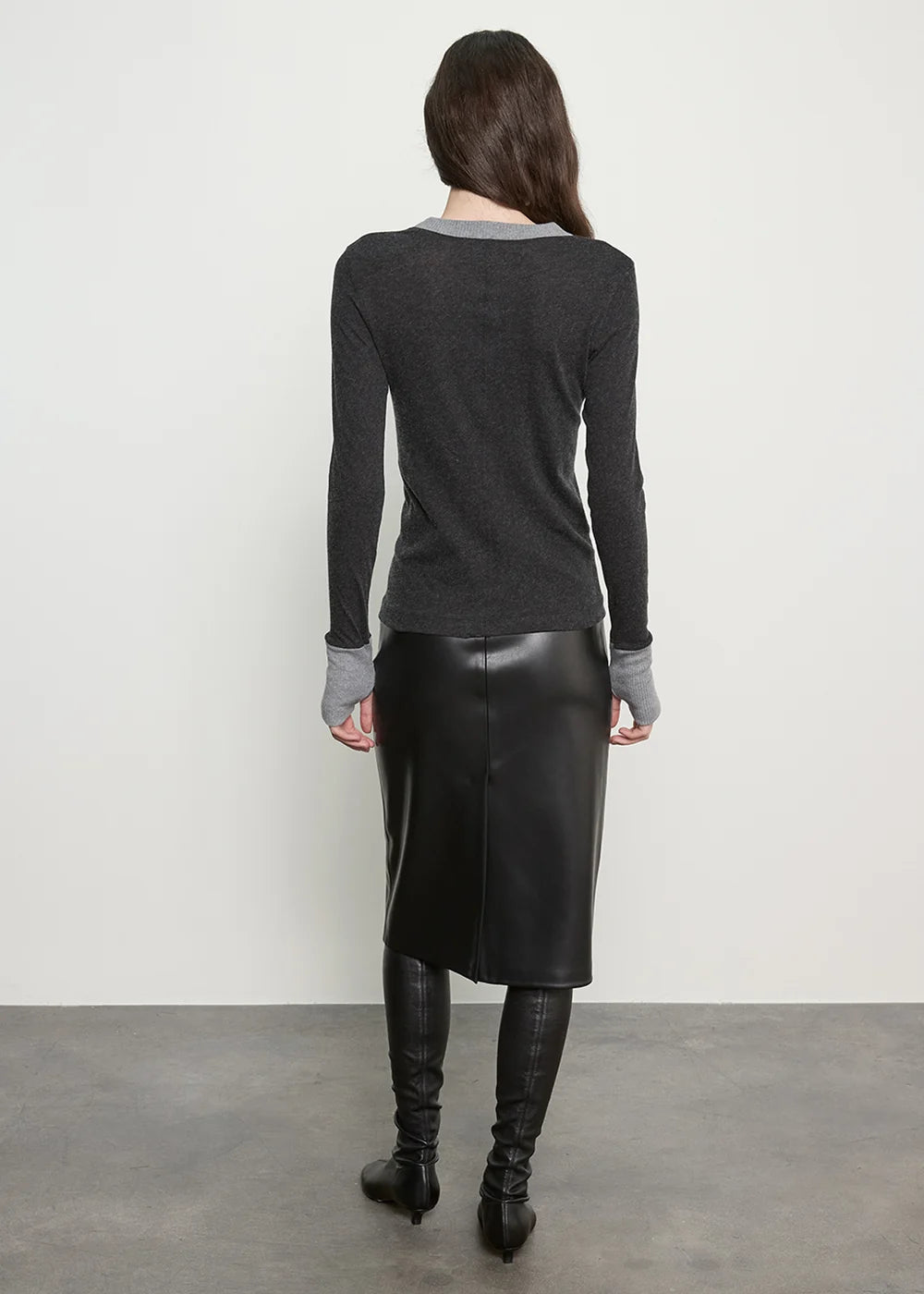 Leather Minimal Skirt
