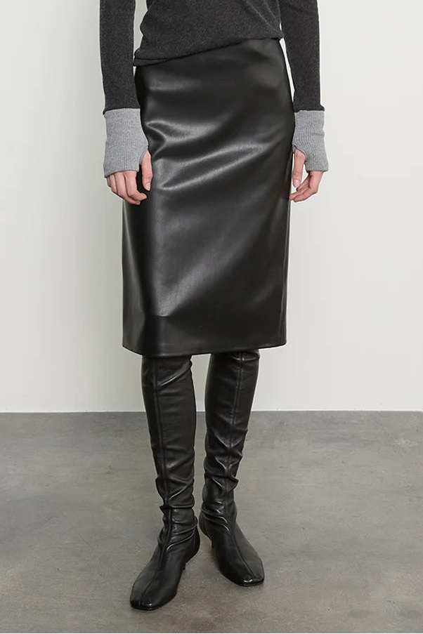 Leather Minimal Skirt