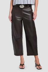 Leather Slouchy Trouser