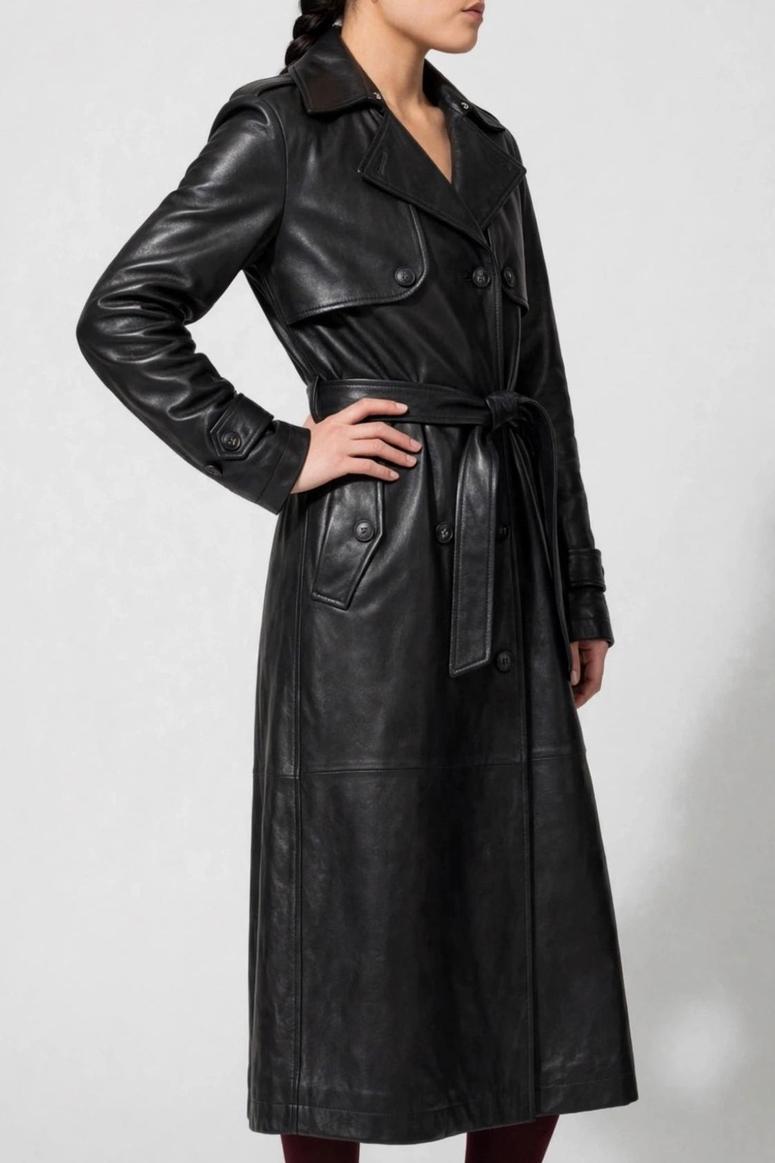 Leather Trench Coat