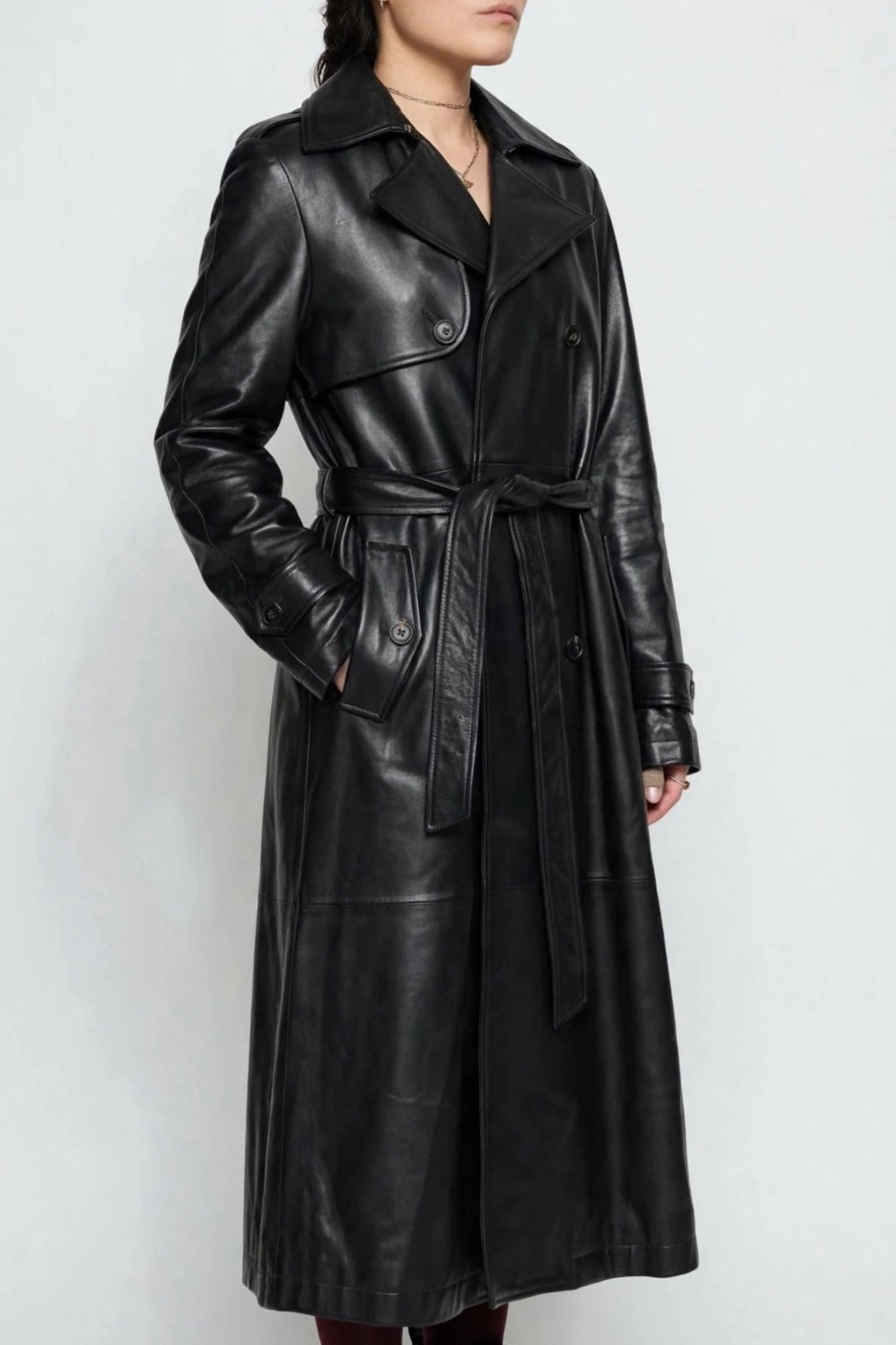 Leather Trench Coat