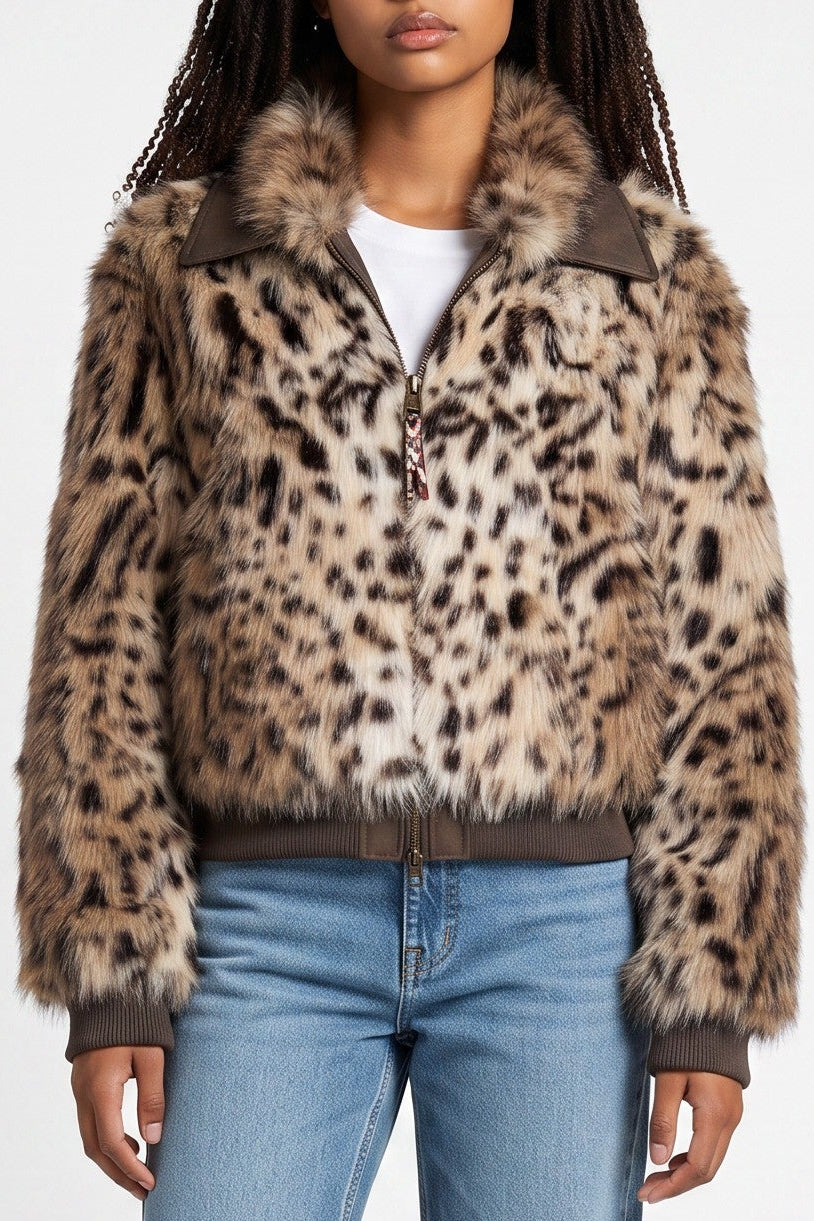 Leo Ecofur Bomber Jacket