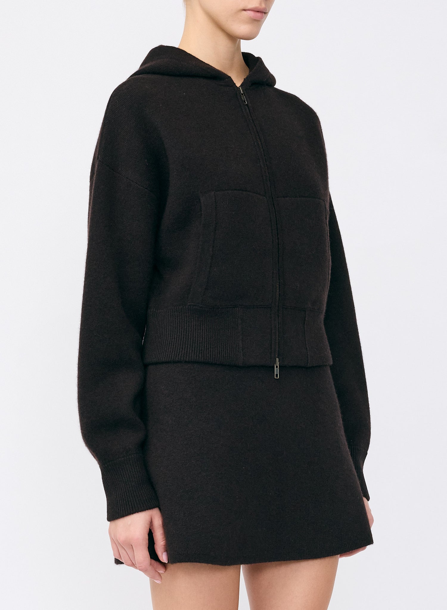 Lilia Hooded Zip Cardigan