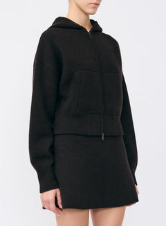 Lilia Hooded Zip Cardigan