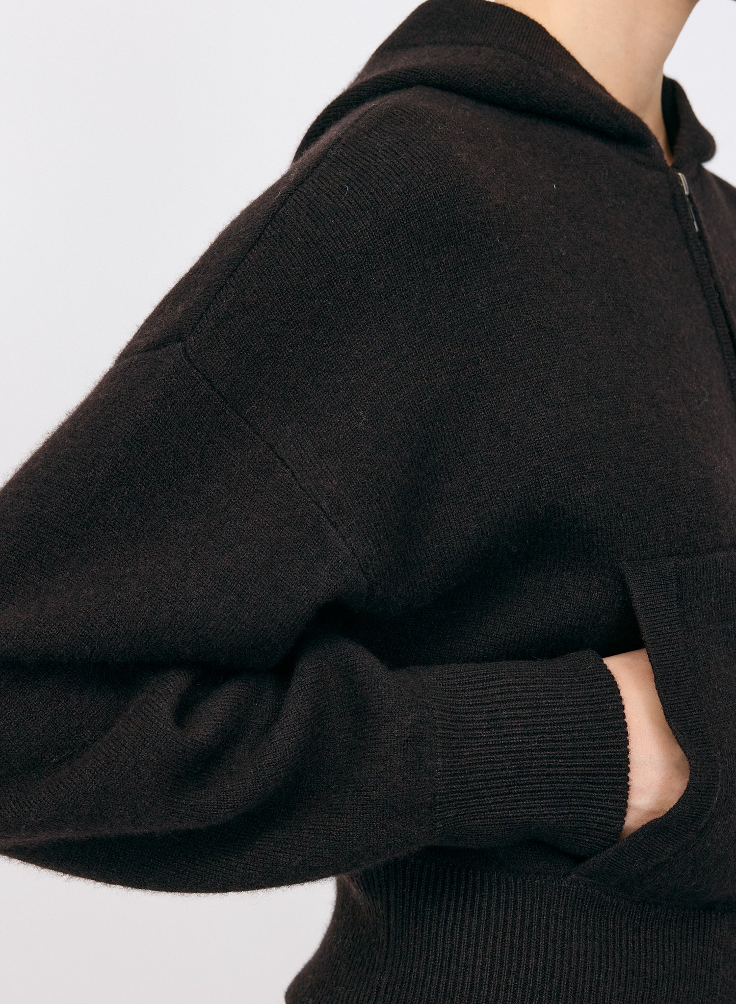 Lilia Hooded Zip Cardigan