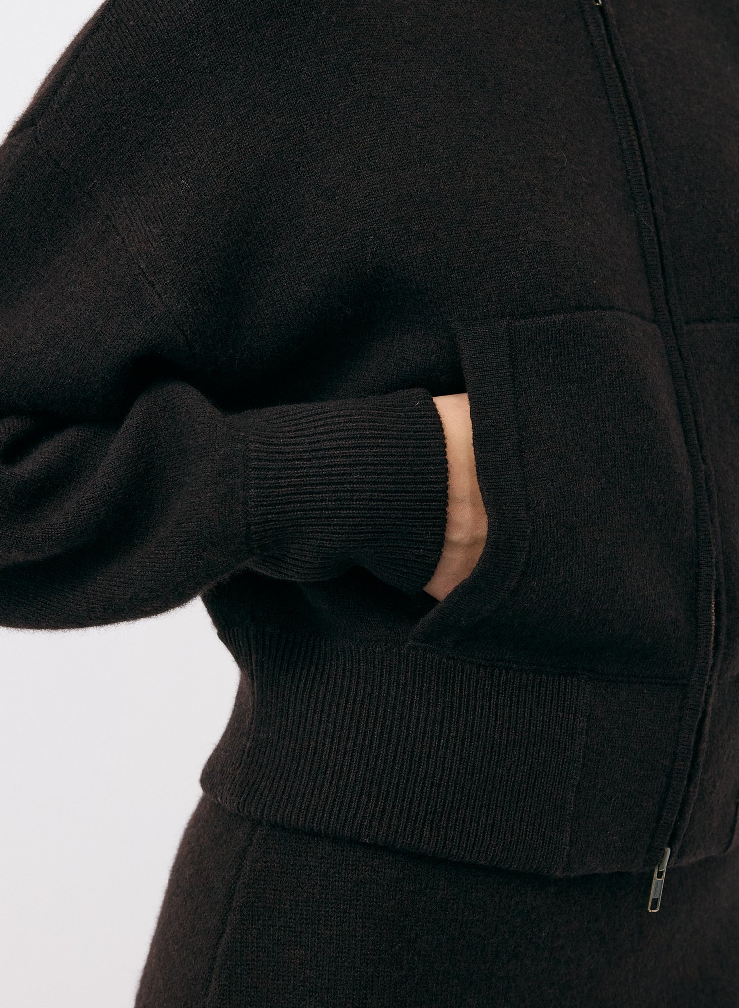 Lilia Hooded Zip Cardigan