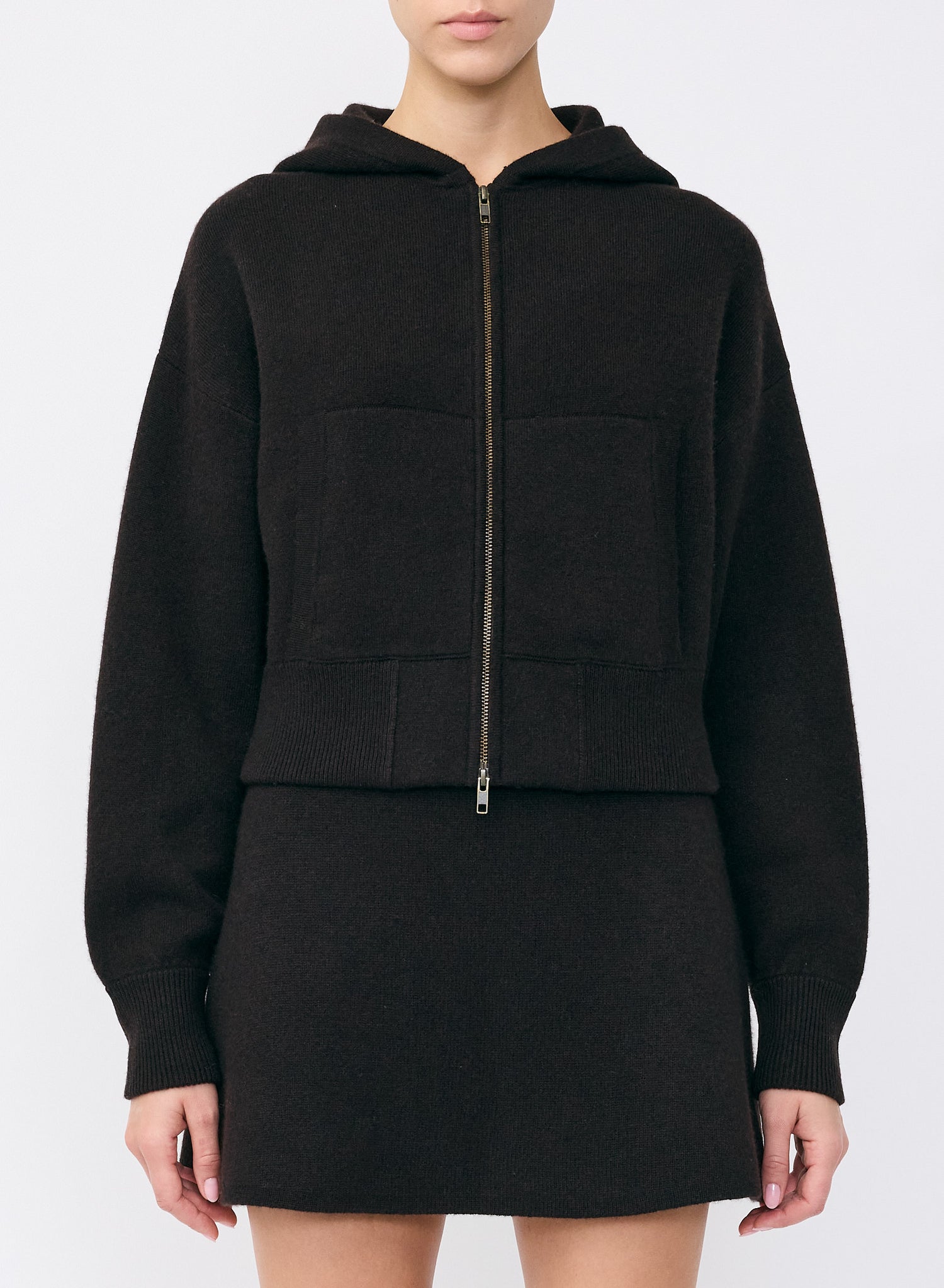 Lilia Hooded Zip Cardigan