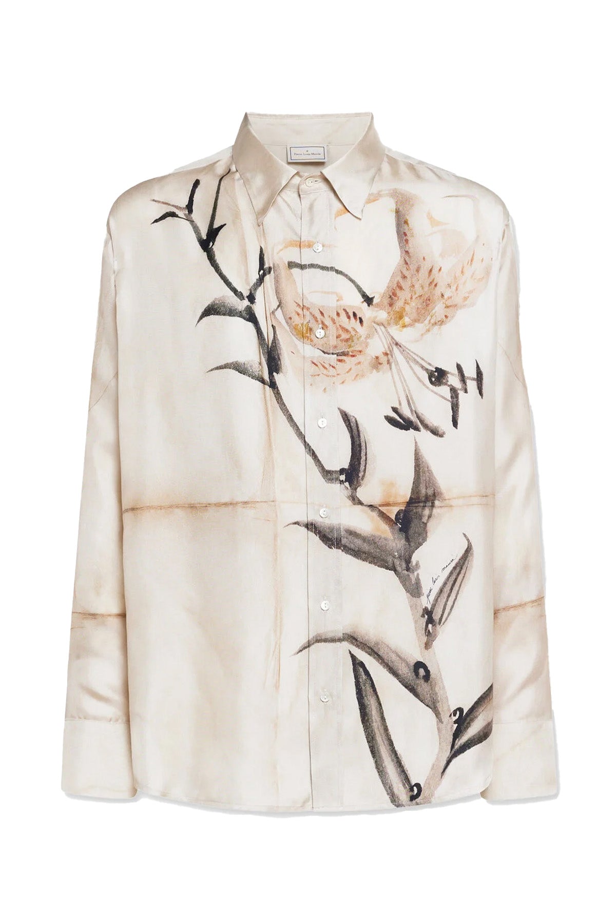 Lily Print Silk Shirt