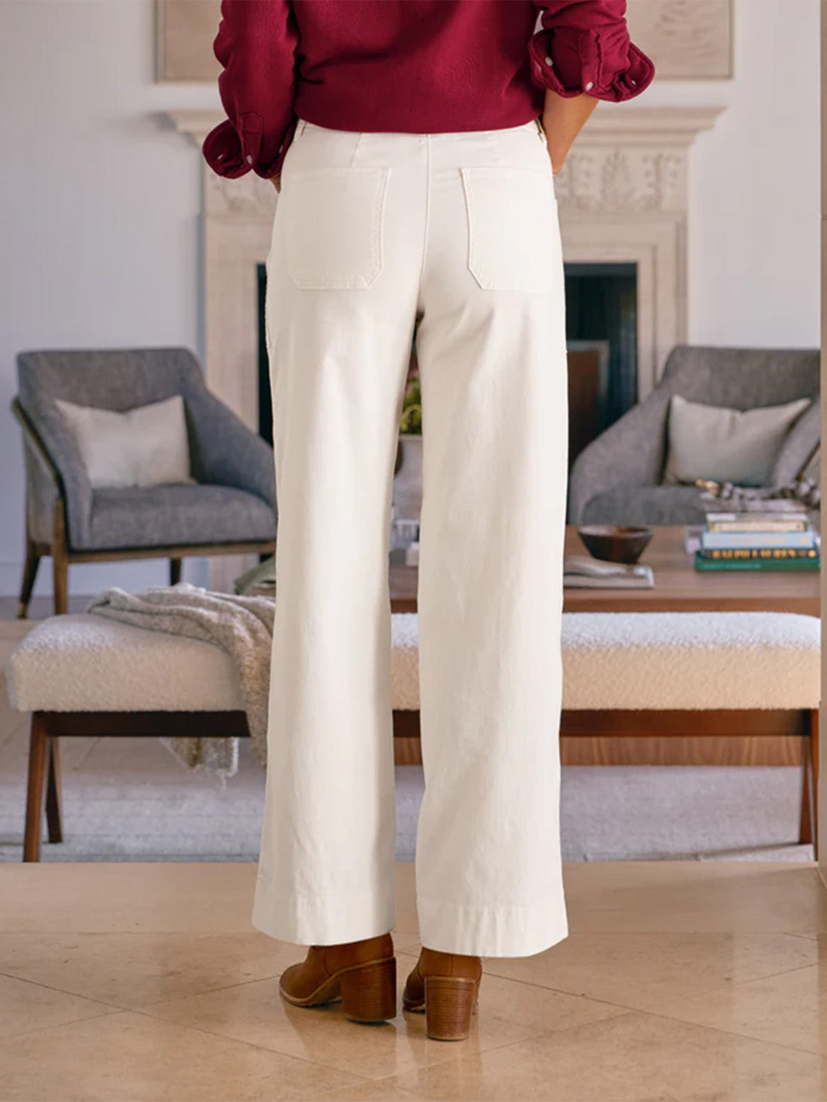 Limerick Wide-Leg Carpenter Pant