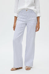 Limerick Wide-Leg Carpenter Pant