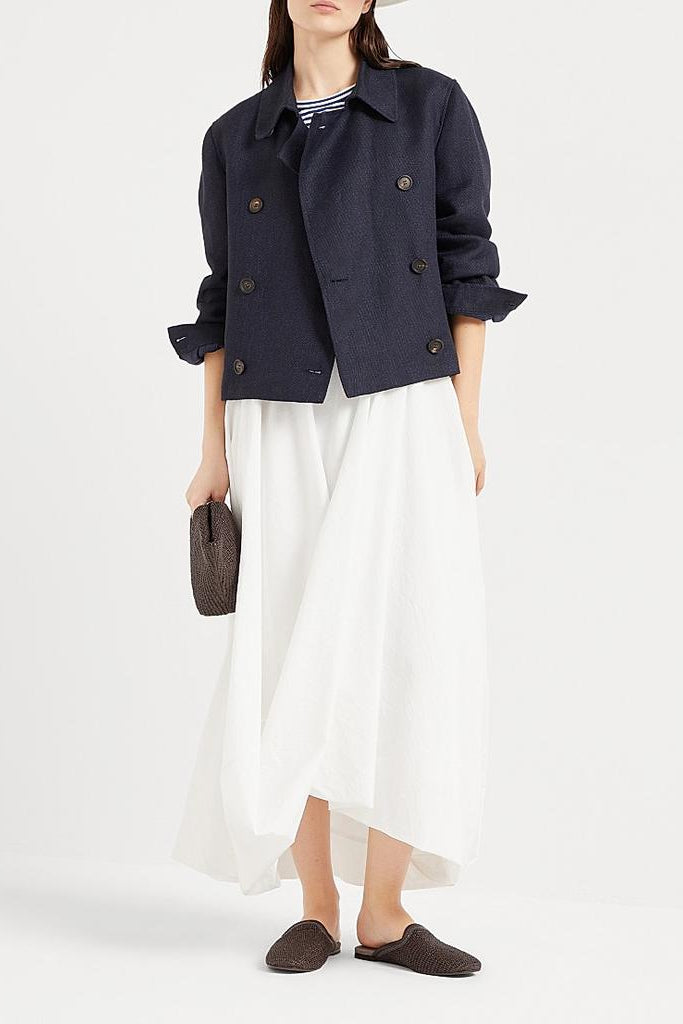 Linen Cropped Jacket