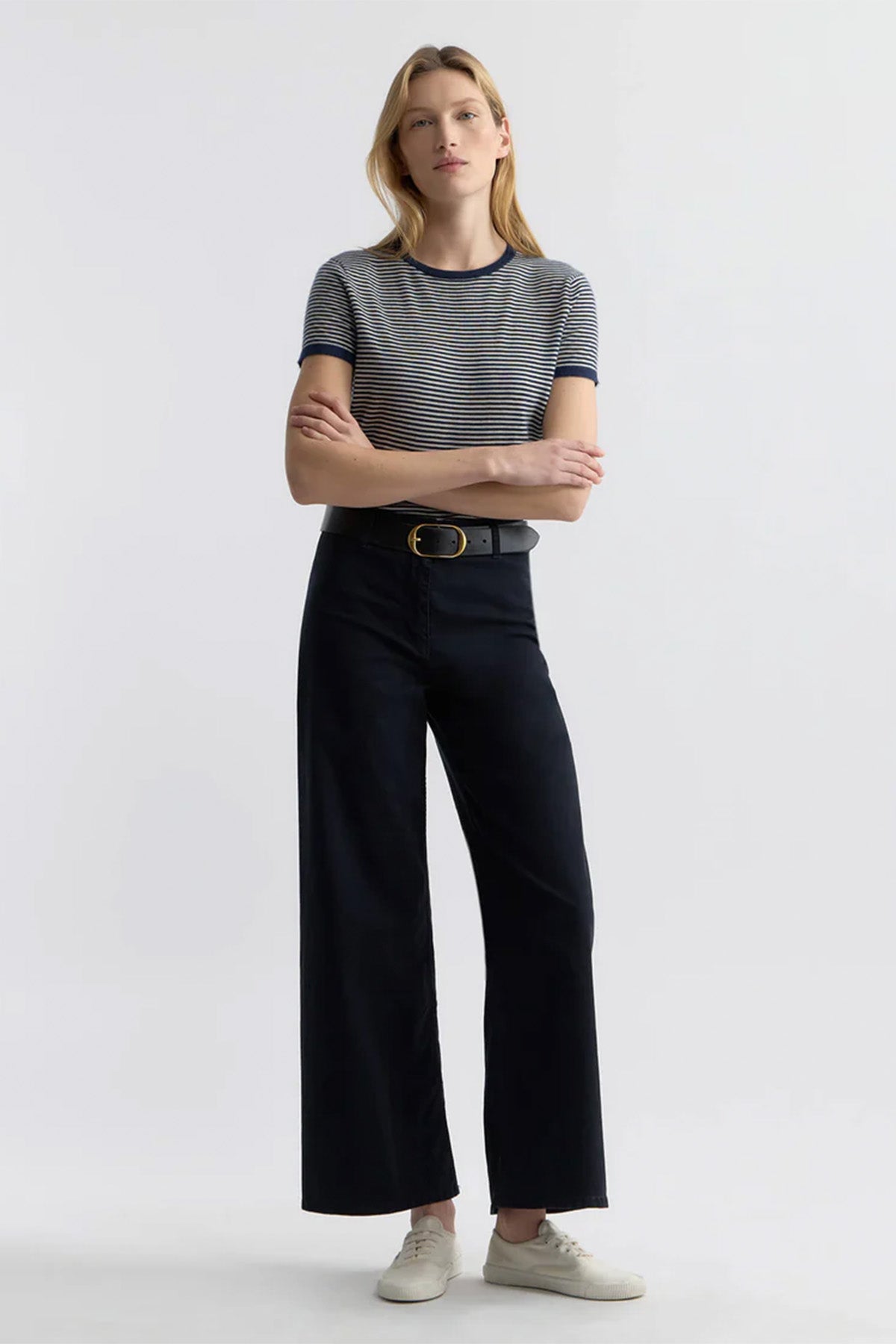 Linka Stripe Cashmere T-Shirt