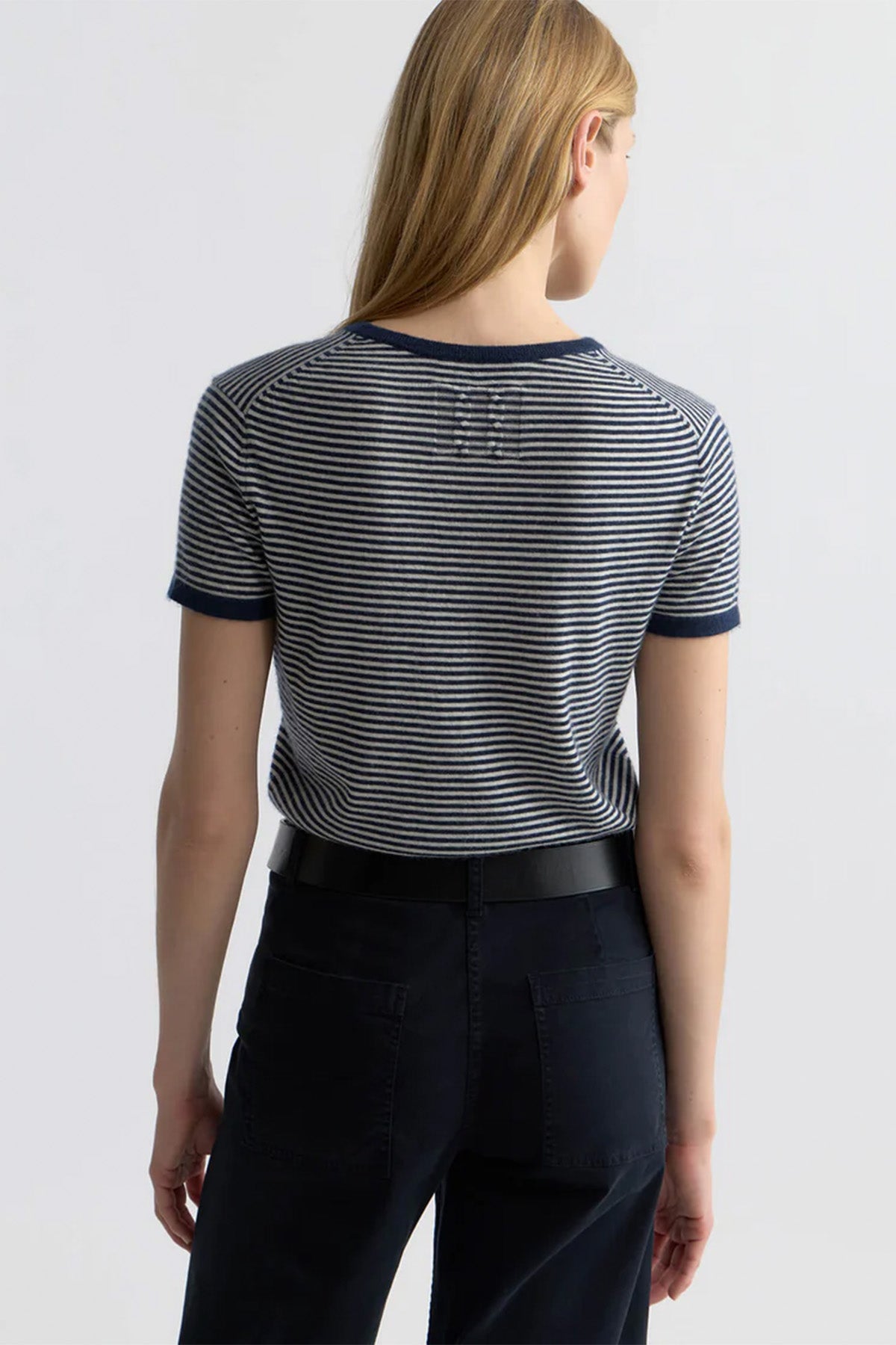 Linka Stripe Cashmere T-Shirt