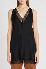 Long Habotai Silk Top
