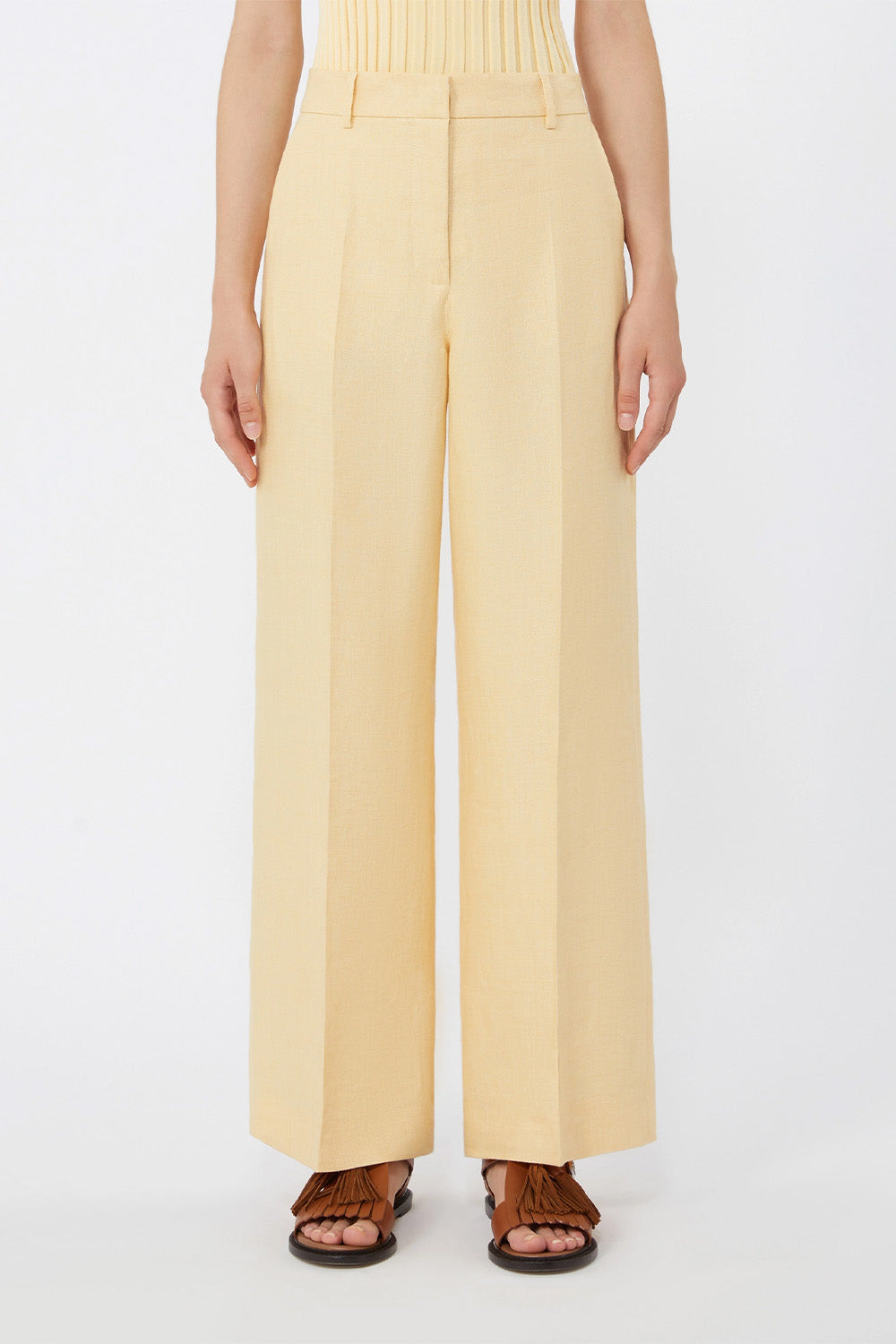 Long Linen Trouser