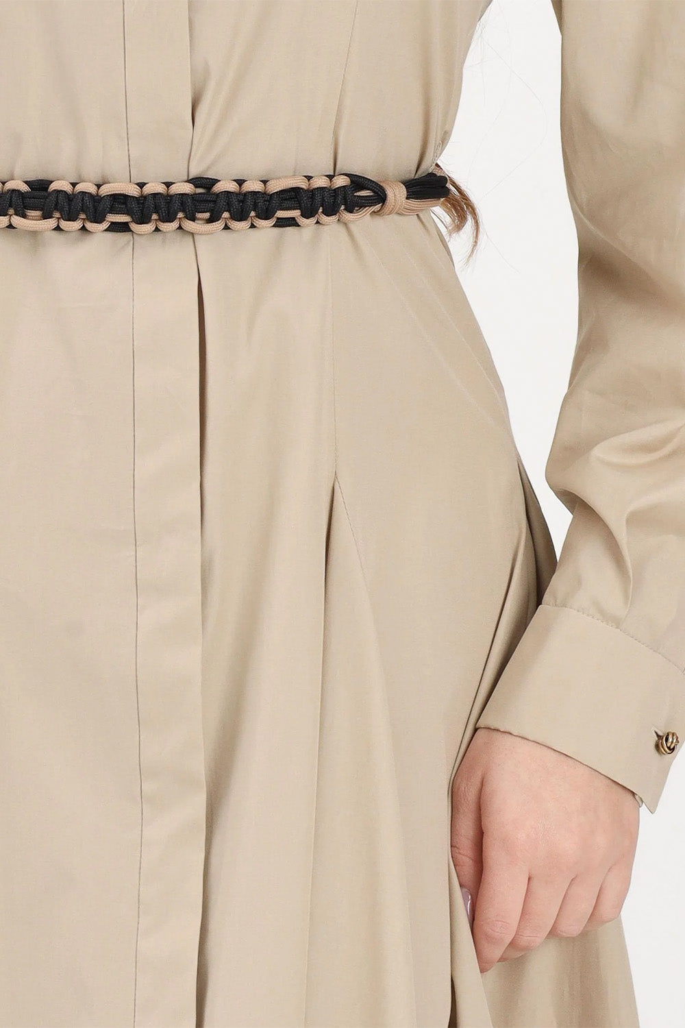 Long Poplin Shirt Dress