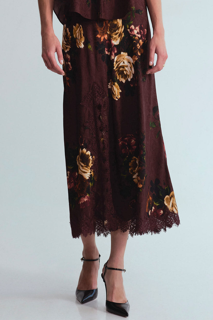 Lou Silk Viscose Skirt