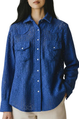 Macrame Lace Snap Shirt