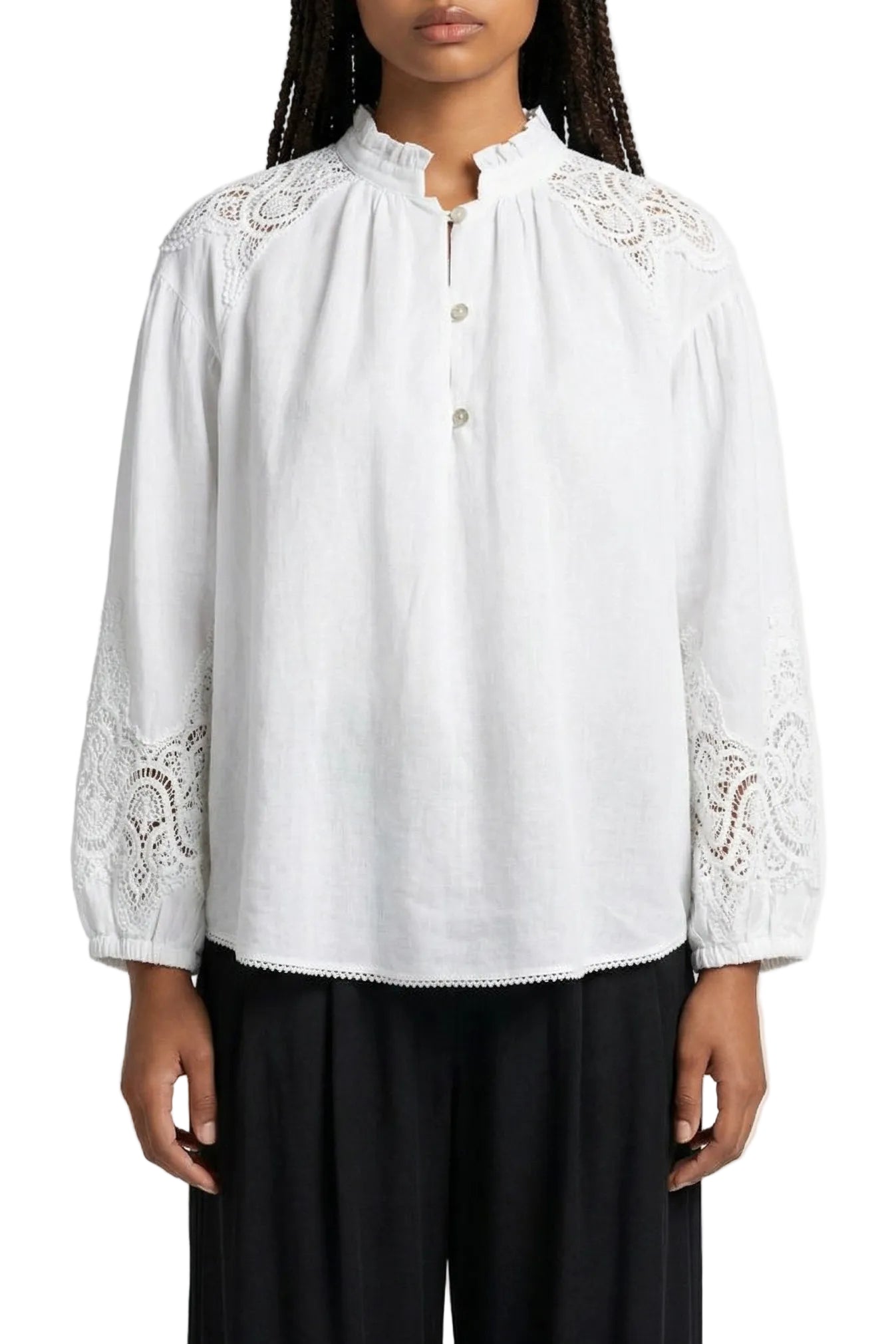 Macramé Ramie Shirt