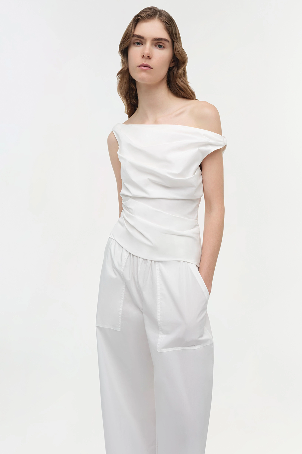 Maisel Cotton Draped Top