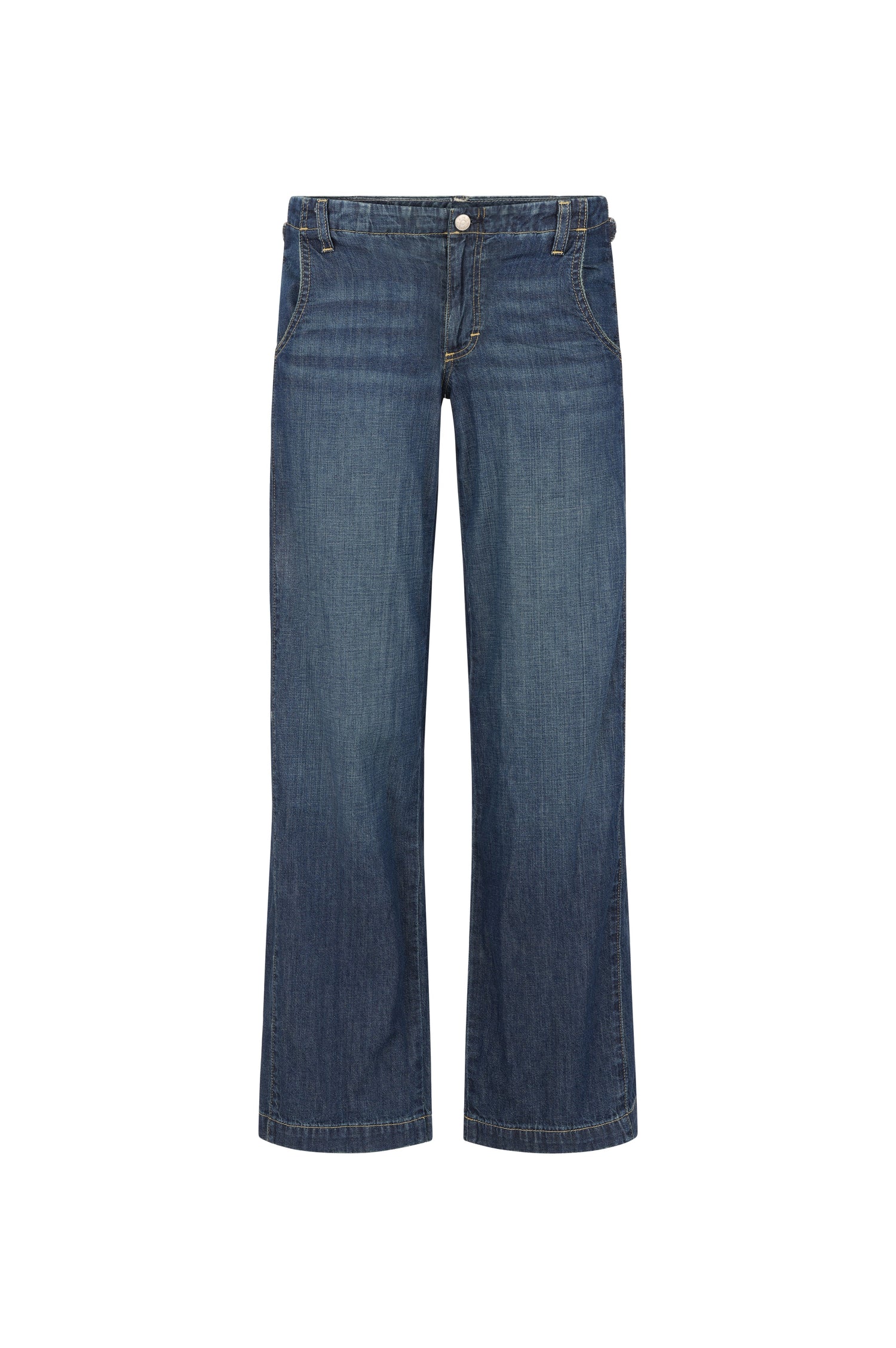 AMO Denim Margot Trouser in Freeze - plain product shot