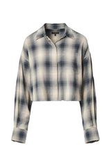 Marin Cropped Plaid Shirt