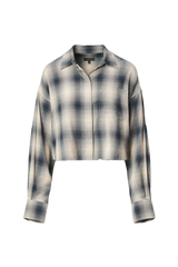 Marin Cropped Plaid Shirt