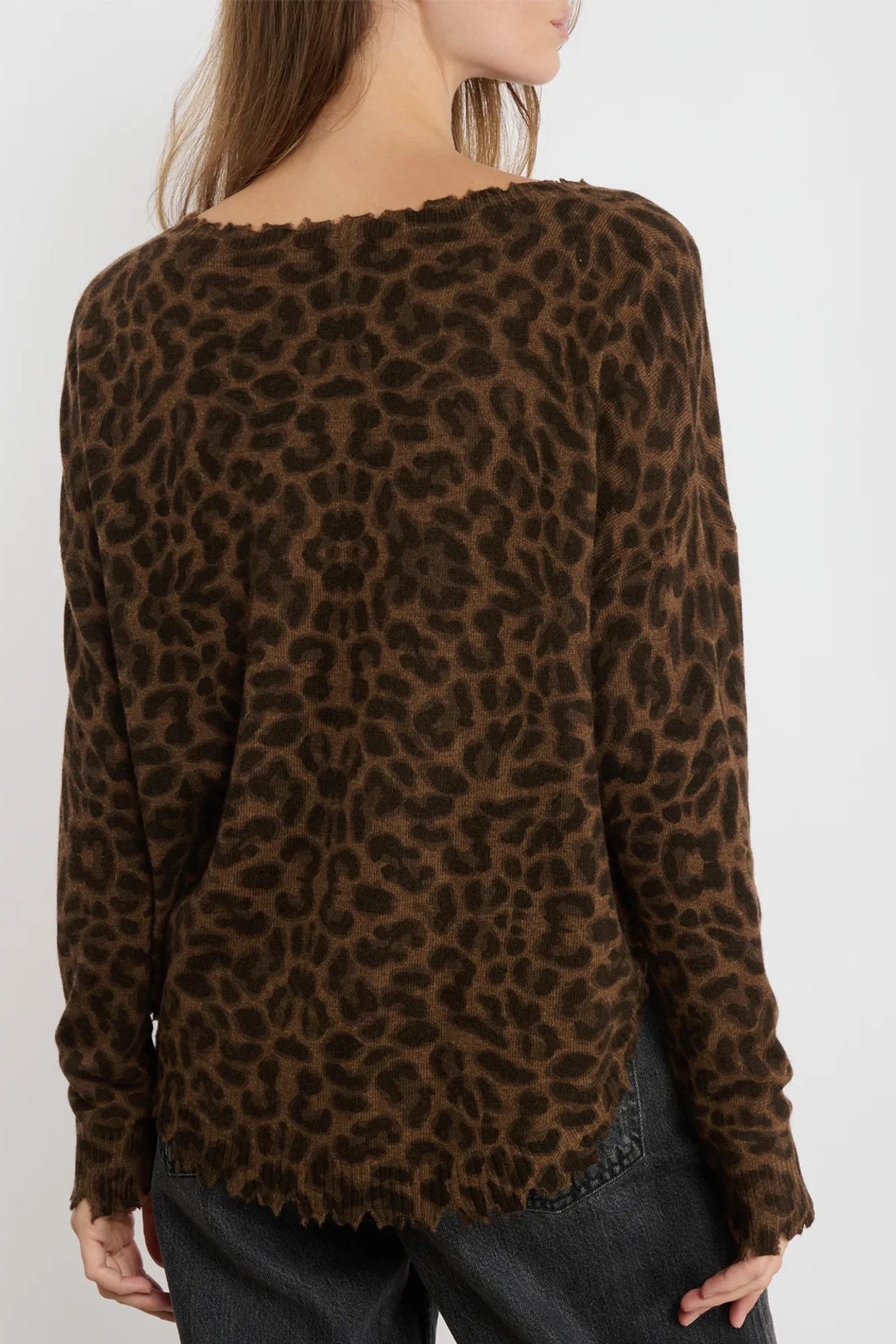 Melah Leopard Cashmere Sweater