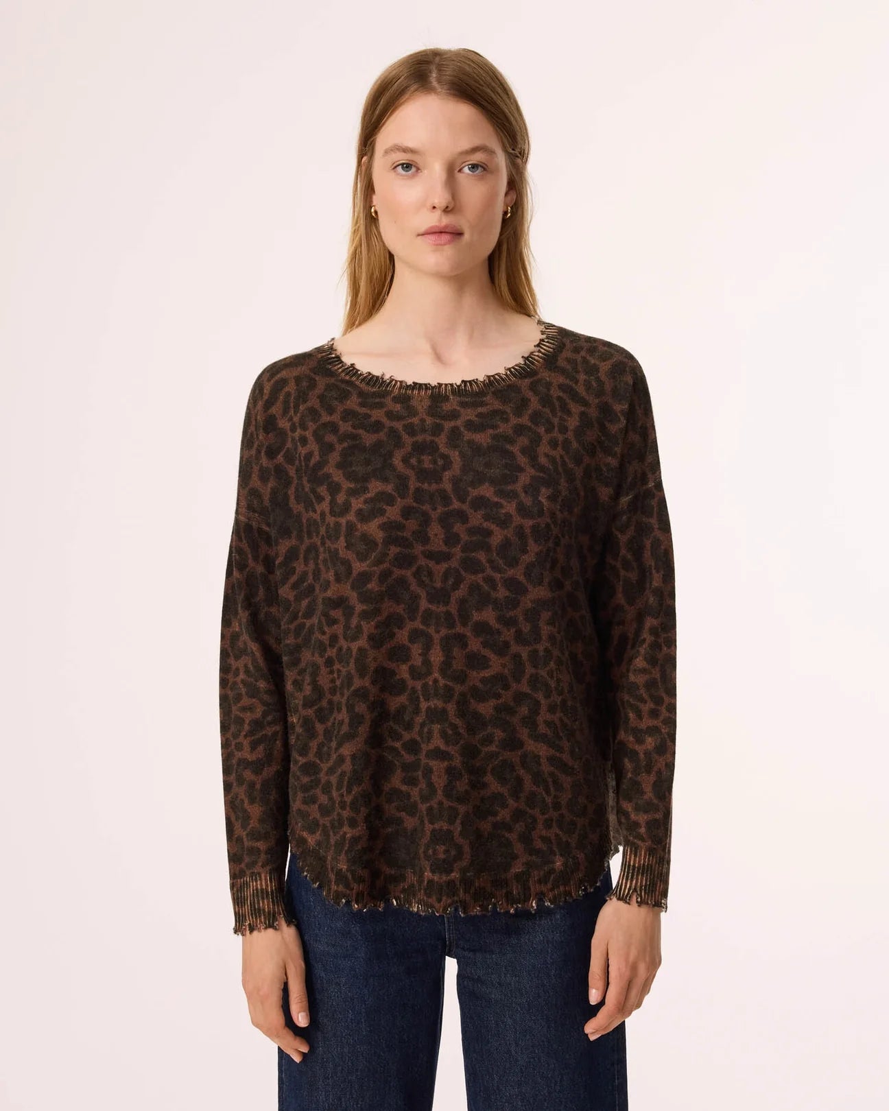 Melah Leopard Cashmere Sweater