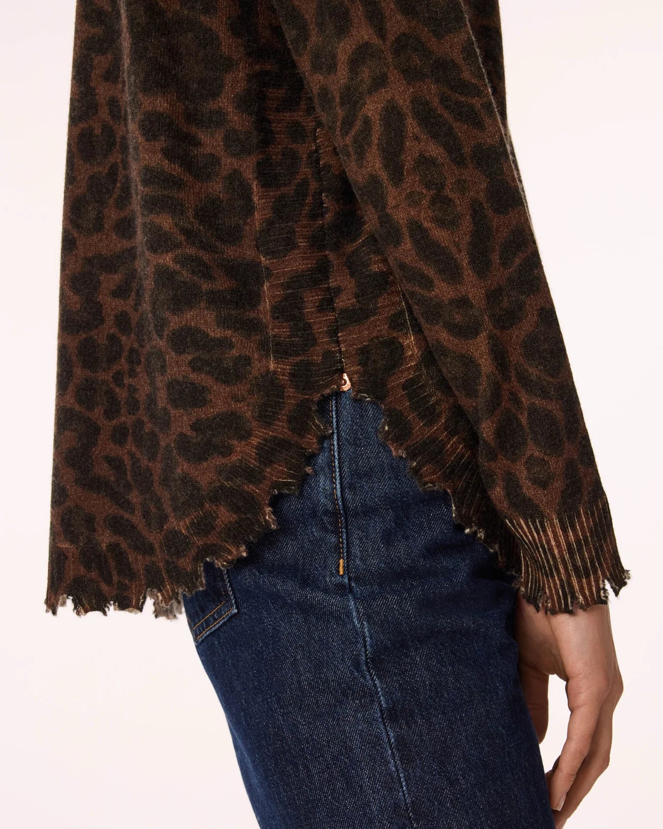 Melah Leopard Cashmere Sweater