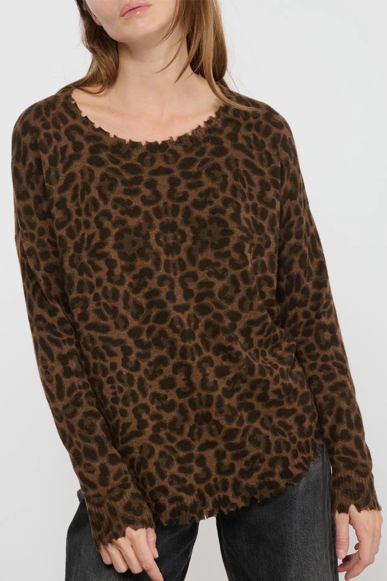 Melah Leopard Cashmere Sweater