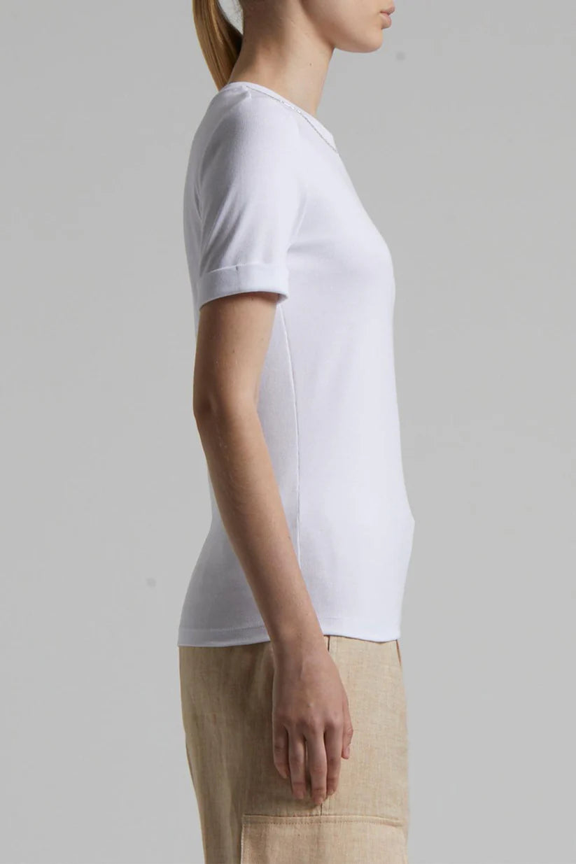 Microrib Jersey Tee