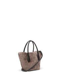 Mini Shopper Shearling Taupe
