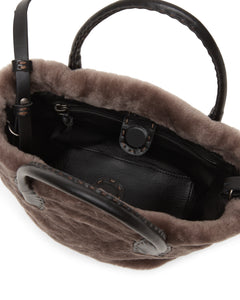 Mini Shopper Shearling Taupe