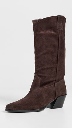 STAUD Monty Suede Boot in Espresso