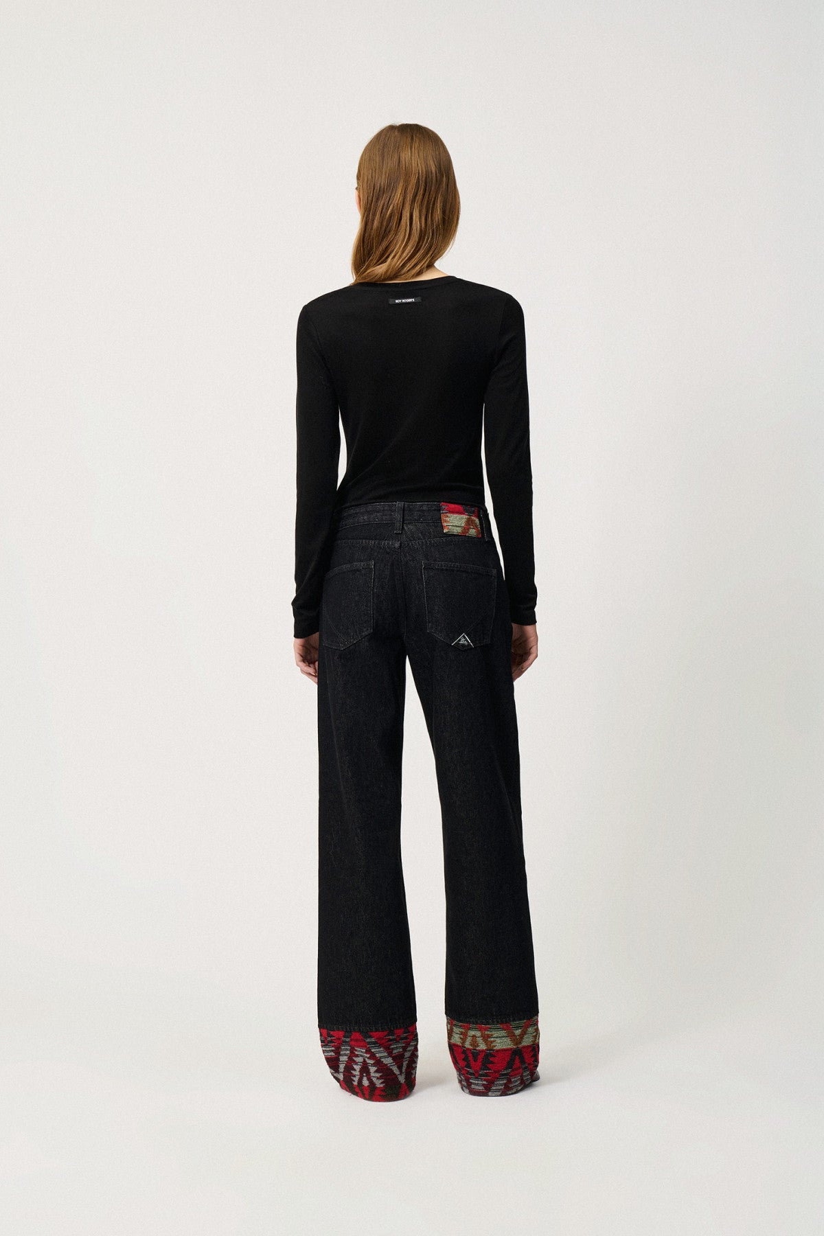 Old Glory Jeans - Super Wide Hem with Tapestry Roll-Up Hem