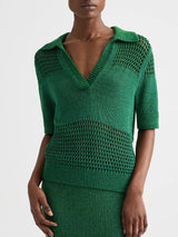 Open Knit Polo