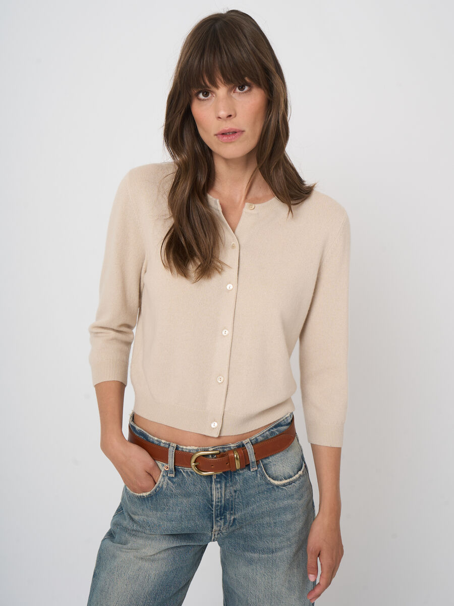 Organic Cashmere Cardigan