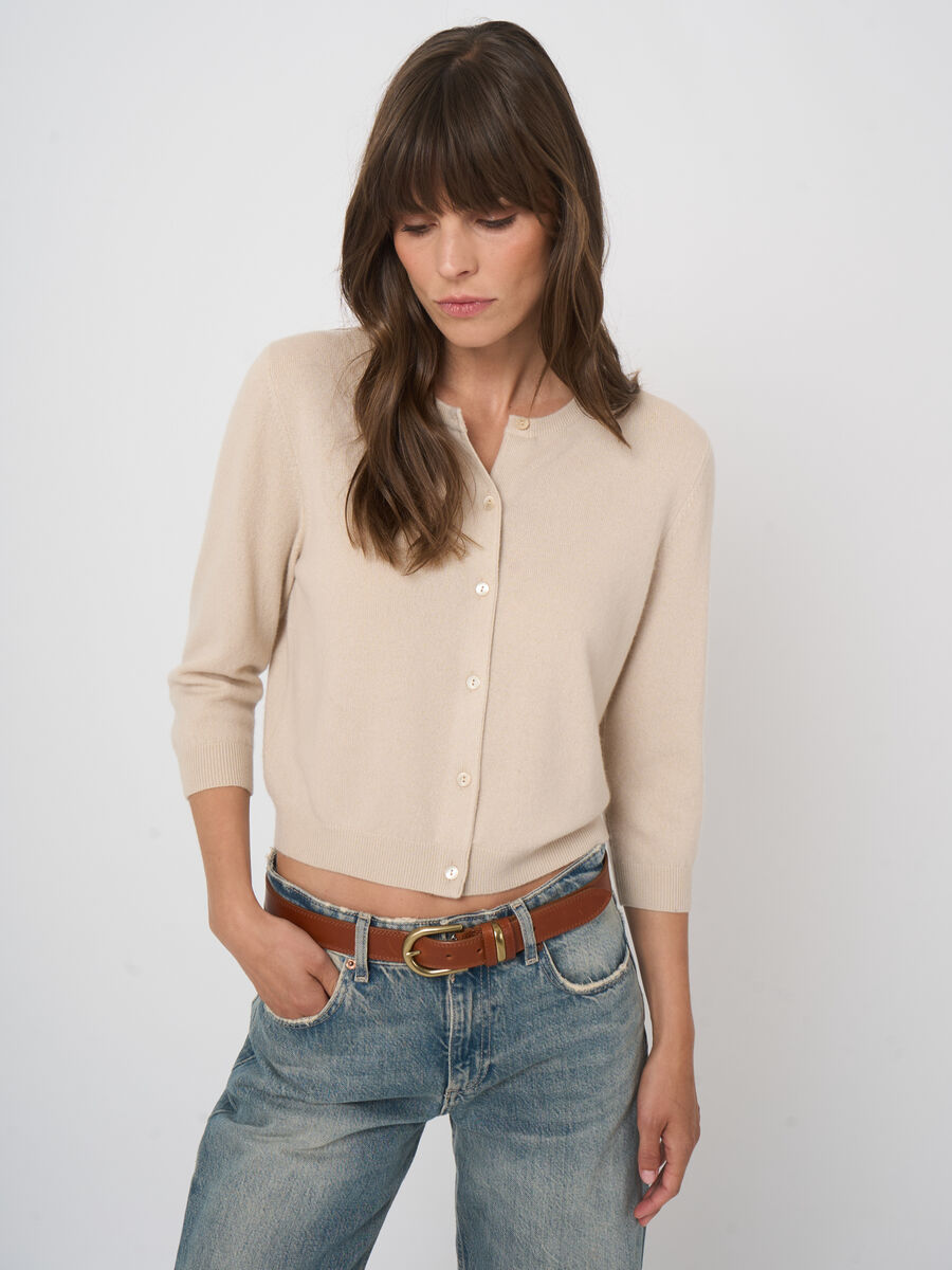 Organic Cashmere Cardigan