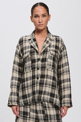 Oversized Checked Jacket