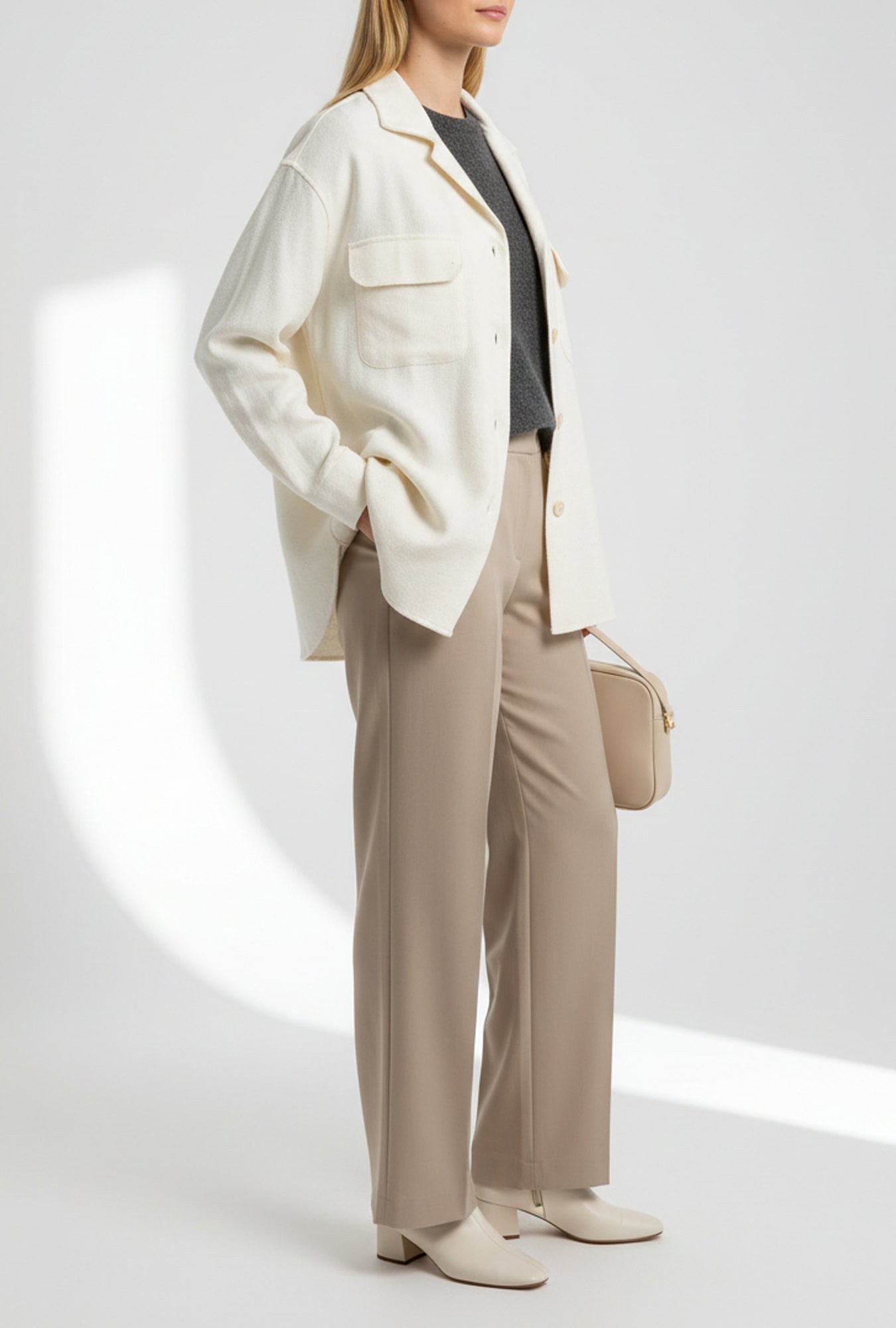 Oversized Hemp-Linen Shirt Jacket