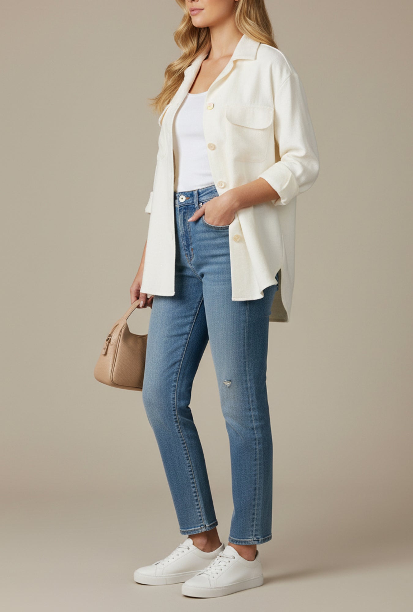 Oversized Hemp-Linen Shirt Jacket