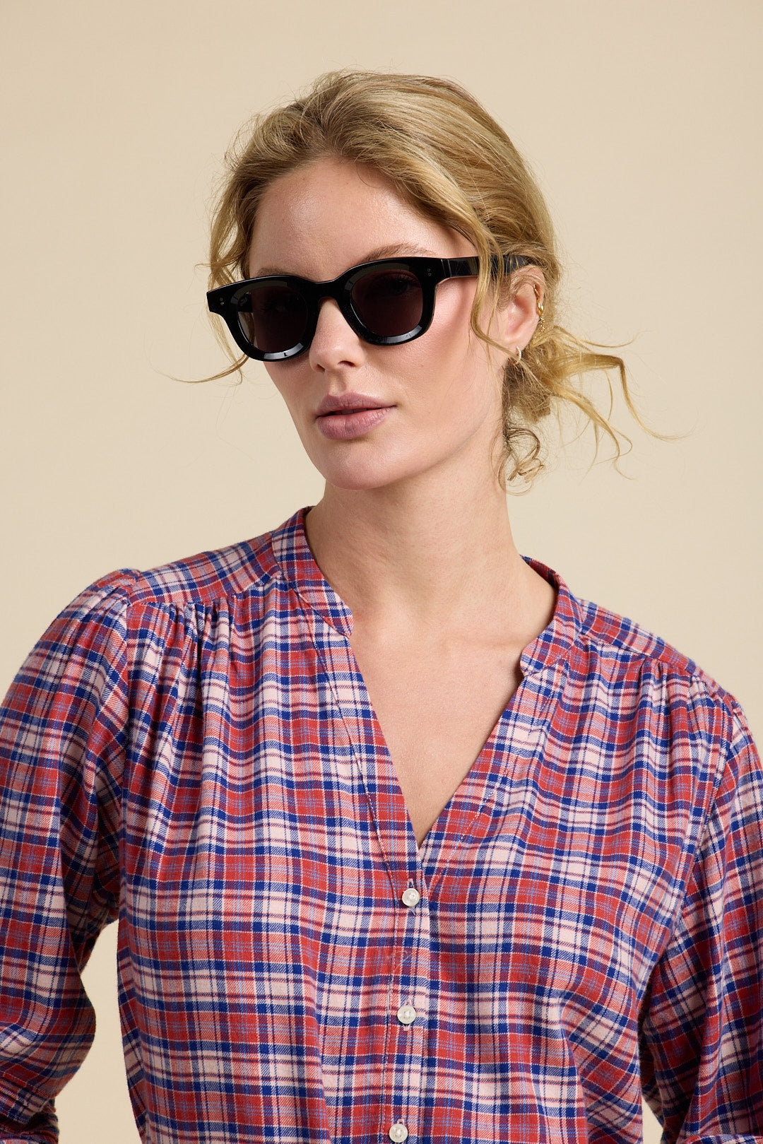 Pauline Blouse Lakeside Plaid