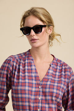 Pauline Blouse Lakeside Plaid