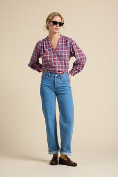 Pauline Blouse Lakeside Plaid