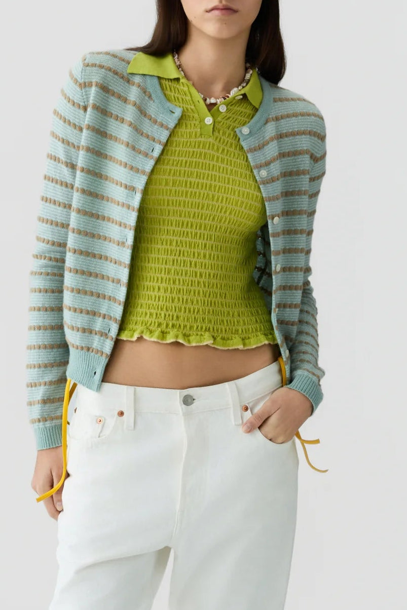 Pebble Stripe Jane Cardigan