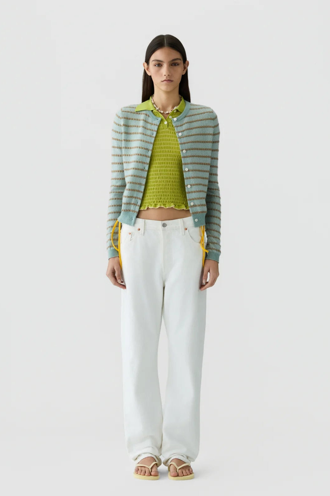 Pebble Stripe Jane Cardigan